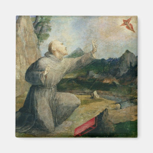 Imán St Francis de Assisi que recibe los estigmas