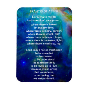Imán St Francis del rezo de Assisi