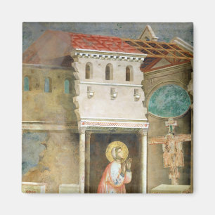 Imán St Francis que ruega en la iglesia de San