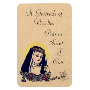 Imán St. Gertrudis del santo patrón de Nivelles de