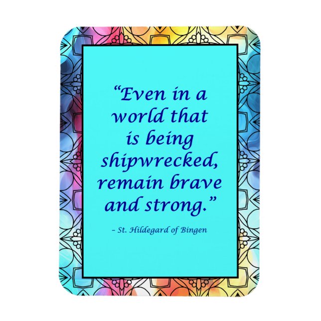 Imán St. Hildegard de Bingen Quote Magnet (Vertical)