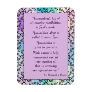Imán St. Hildegard de Bingen Quote Magnet