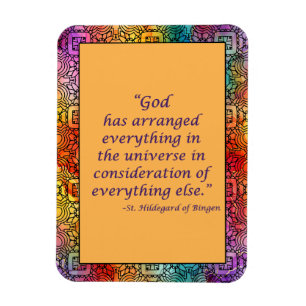 Imán St. Hildegard de Bingen Quote Magnet