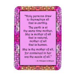 Imán St. Hildegard de Bingen Quote Magnet