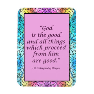 Imán St. Hildegard de Bingen Quote Magnet