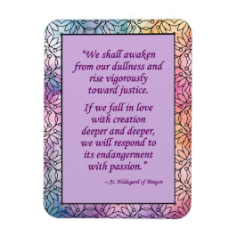 Imán St. Hildegard de Bingen Quote Magnet