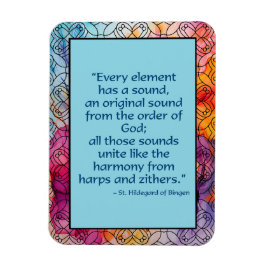 Imán St. Hildegard de Bingen Quote Magnet
