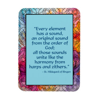 Imán St. Hildegard de Bingen Quote Magnet