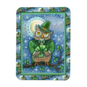 IMÁN ST. HOLA DEL DÍA DE PATRICK, 4 LEPRECHAUN DE COLOR