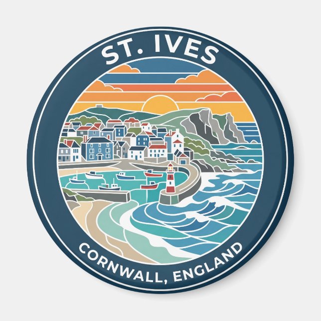 Imán St. Ives Inglaterra (Frente)