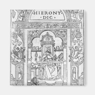 Imán St Jerome en su estudio
