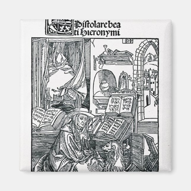 Imán St. Jerome en su estudio (Frente)