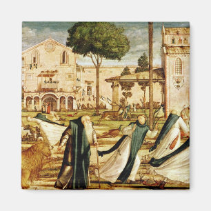 Imán St Jerome y león en el monasterio, 1501-09