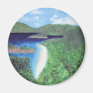 Imán St John, opinión de la playa de las Islas Vírgen