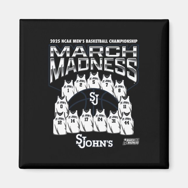Imán St. John's March Madness 2025 Men's Sketll Nil  (Frente)
