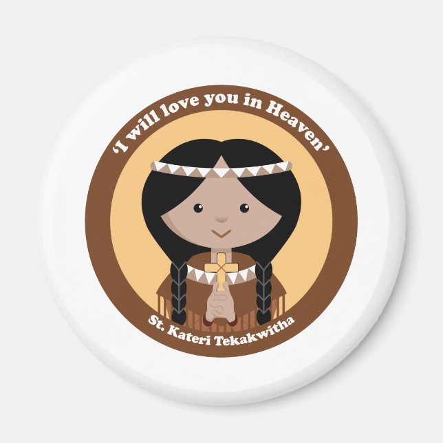 Imán St. Kateri Tekakwitha (Frente)
