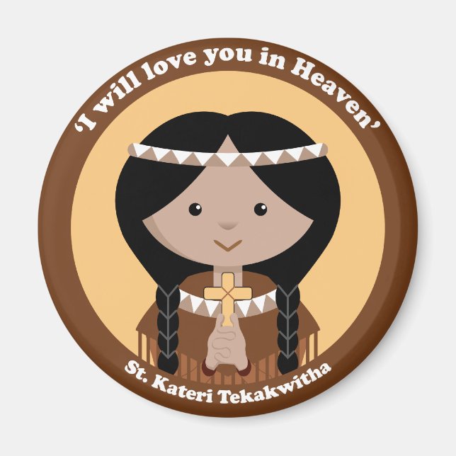 Imán St. Kateri Tekakwitha (Frente)