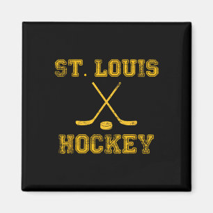Imán St. Louis Ice Hockey Sticks State Outile Stl Tee