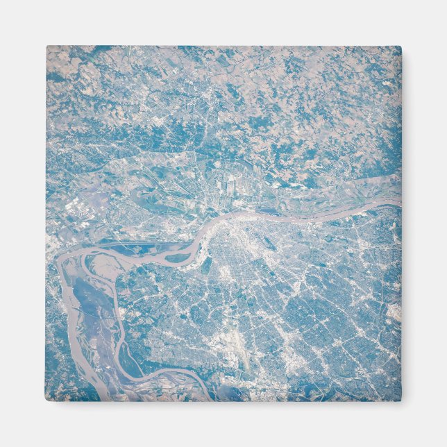 Imán St. Louis, Missouri A Lo Largo Del Río Misisipi. (Frente)