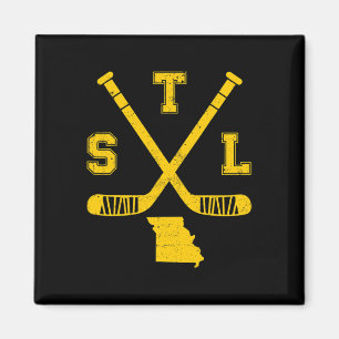 Imán St. Louis Retro Funny Hockey Sticks State Outile S