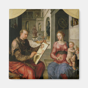 Imán St Luke que pinta a la Virgen, c.1545