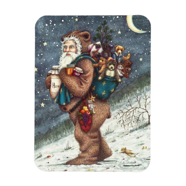 IMÁN ST. NICK EN TEDDY BEAR SUIT, NAVIDADES TEDDIES (Vertical)