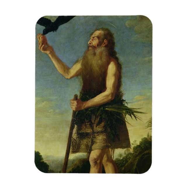 Imán St. Onuphrius (aceite sobre lienzo) (Vertical)