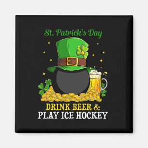Imán St Patrick#39;s Day Beer Beer Beer Juega diversión