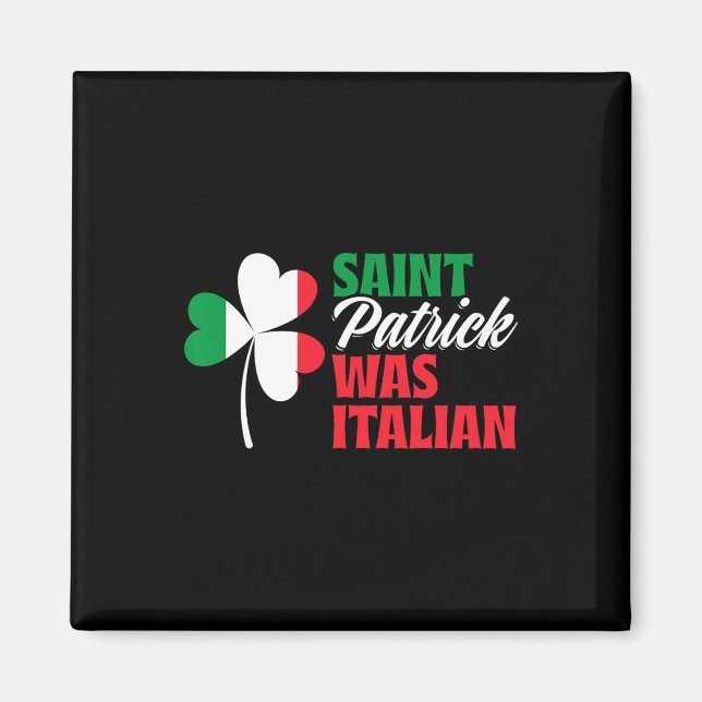 Imán St. Patrick Era El Italiano Shamrock Clover Saint  (Frente)
