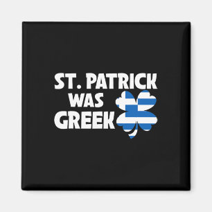 Imán St Patrick Fue La Bandera Griega Patriótica St Pat