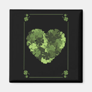 Imán St. Patrick's Clover Heart