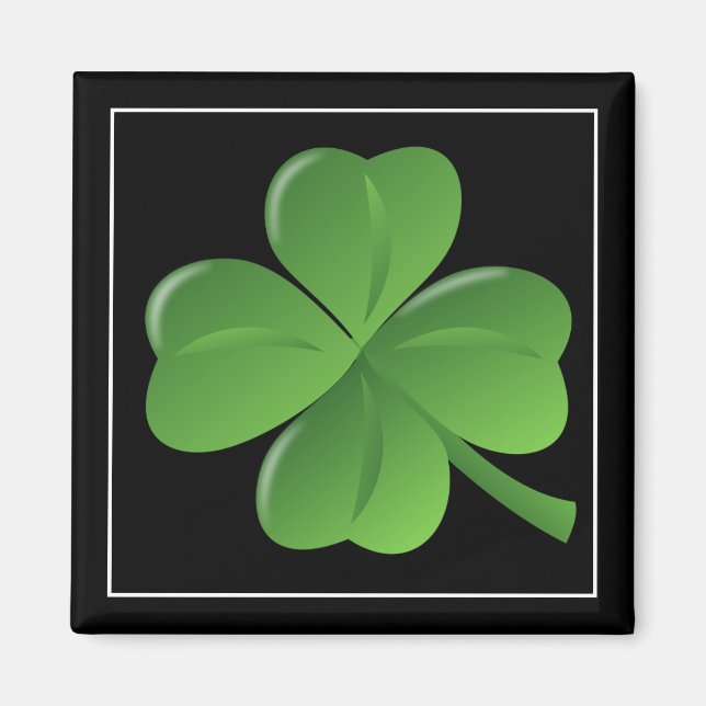 Imán St. Patricks Clover Magnet (Frente)