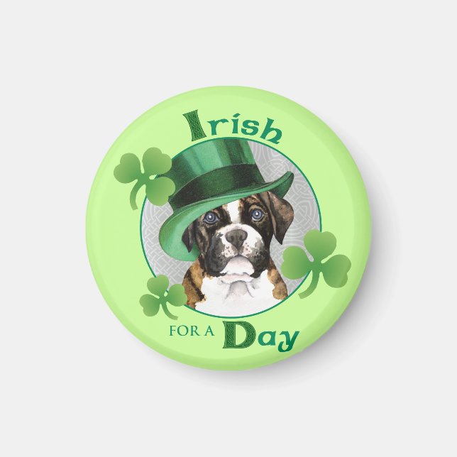 Imán St. Patrick's Day Boxer (Frente)
