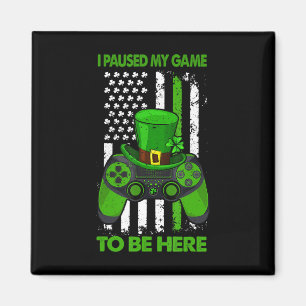Imán St Patricks Day Irlandés Flag Gamer videojuego Con