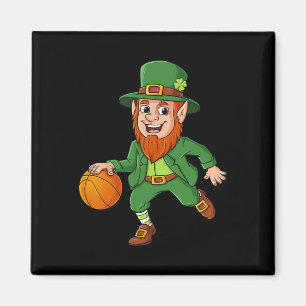 Imán St Patricks Day Leprechaun Basketball Lucky Boys G