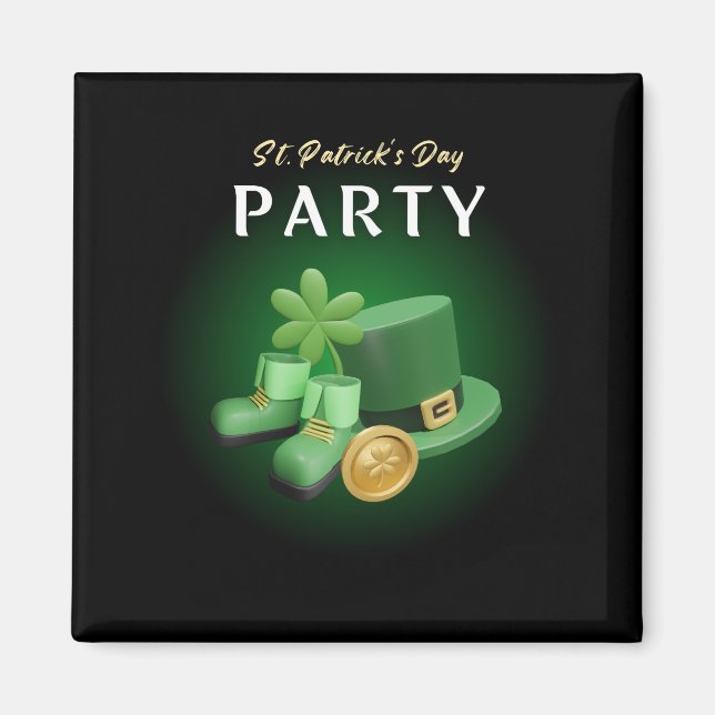 Imán St. Patricks Day Lucky Irish - Funny Lucky Irish (Frente)