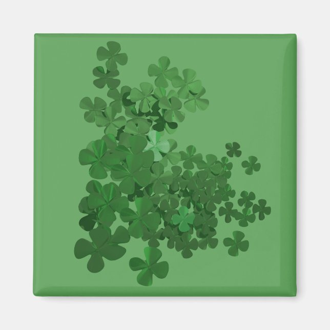 Imán St. Patrick's Day Shamrock (Frente)