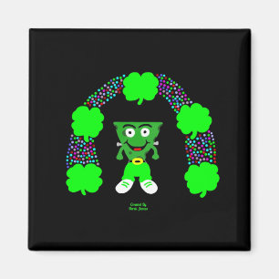 Imán St. Patrick's FrankenCheese 2 pulgadas cuadrado im