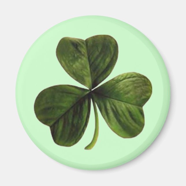 Imán St. Patrick's Three Leaf Clover (Frente)