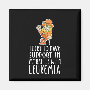Imán St Patrones Cuatro Alumnos Leprechaun Leukemia A