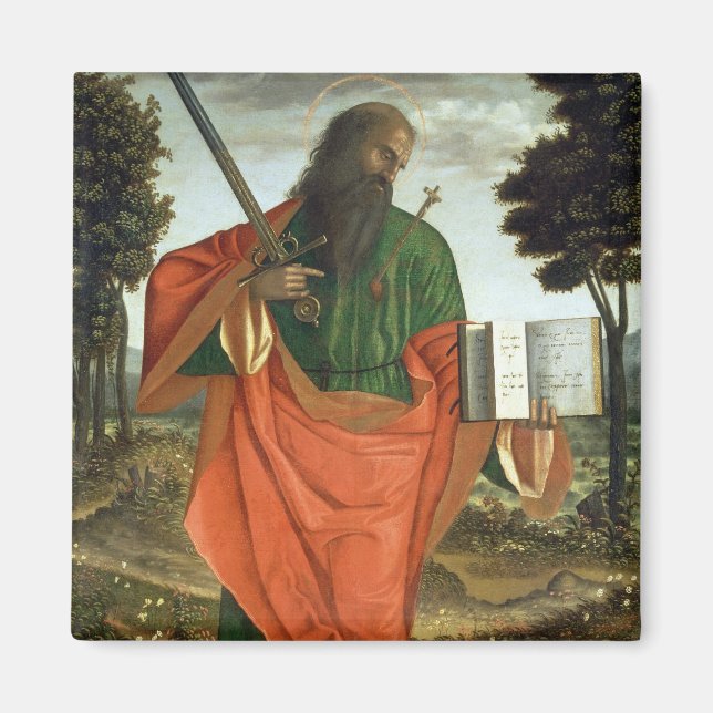 Imán St. Paul, 1520 (petróleo en el panel) (Frente)