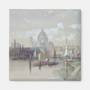 Imán St. Pauls desde el río, 1863