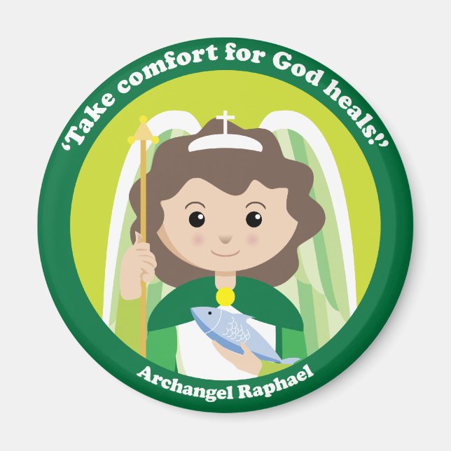 Imán St. Raphael el Archangel (Frente)