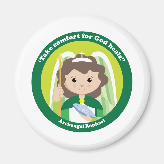 Imán St. Raphael el Archangel (Frente)