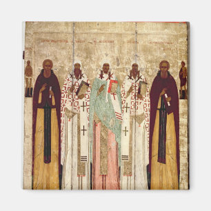 Imán St. Sergius de Radonesh con los santos de
