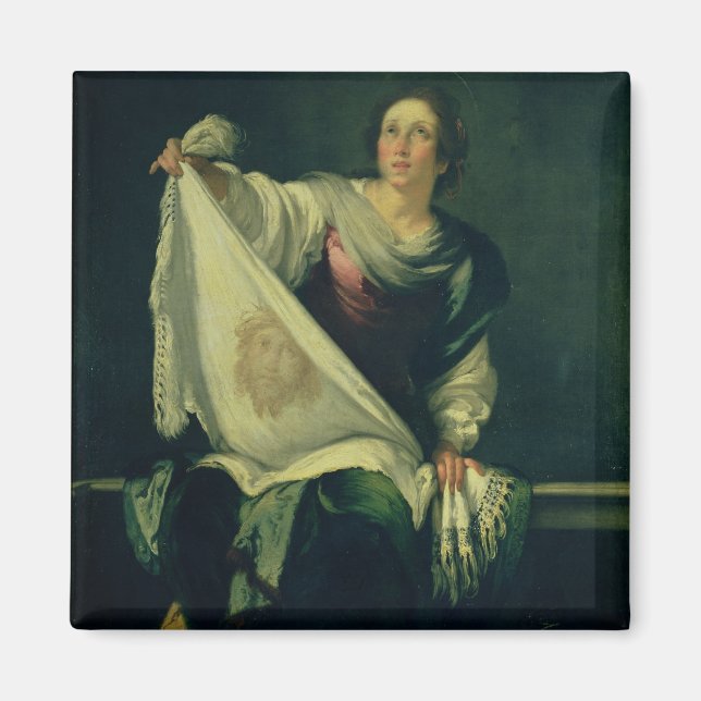 Imán St. Veronica, 1625-30 (aceite sobre lienzo) (Frente)