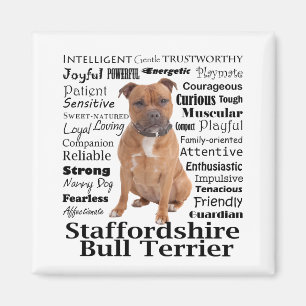 Imán Staffie Traits Magnet