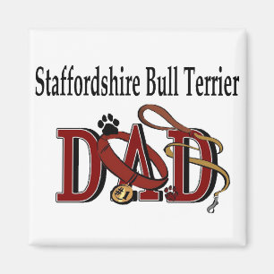 Imán Staffordshire Bull Terrier Dad Gifts