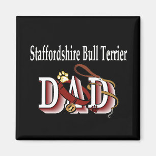 Imán staffordshire bull terrier dad Magnet
