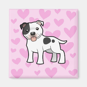 Imán Staffordshire Bull Terrier Love